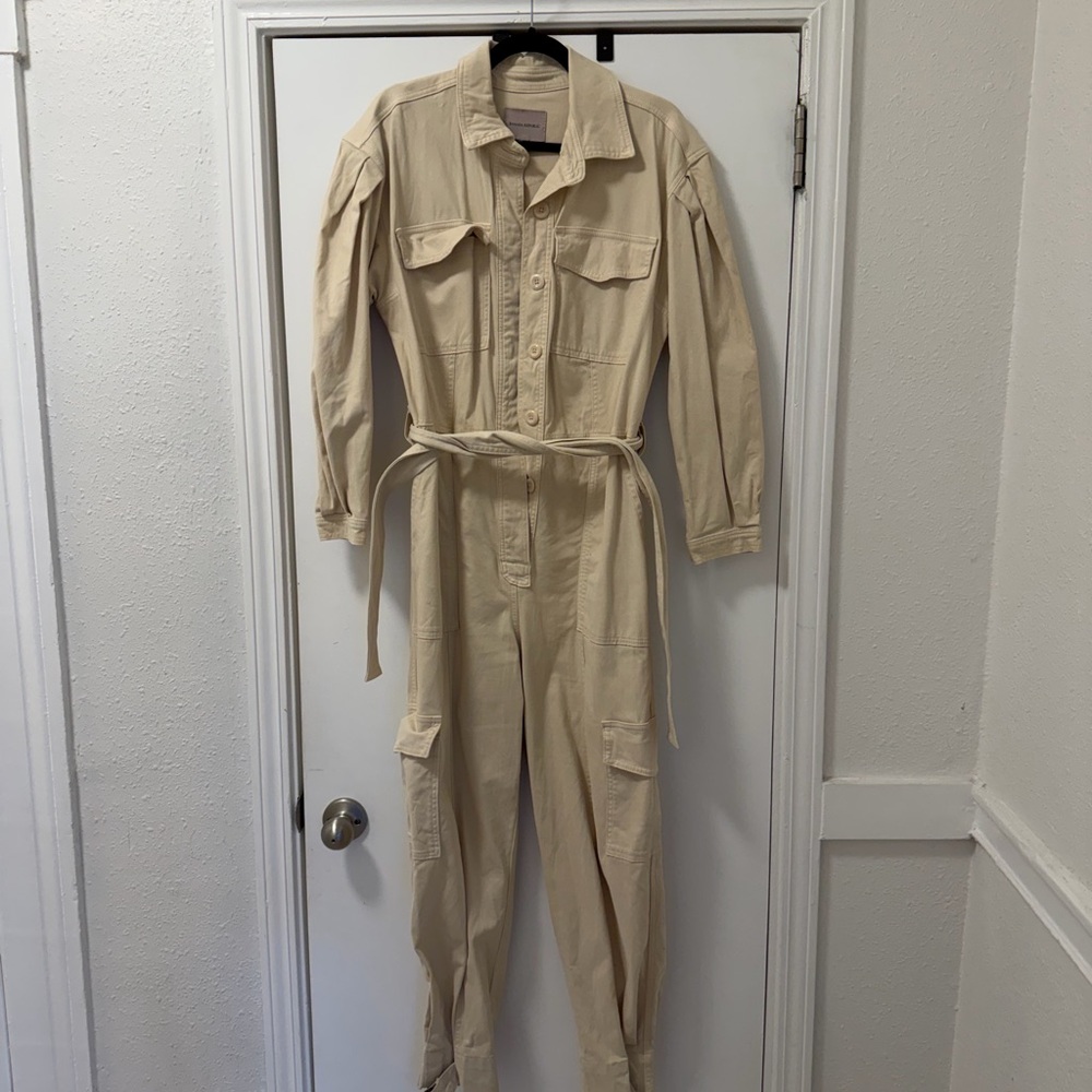 Banana Republic Cream Jumpsuit - Picture 4 of 5